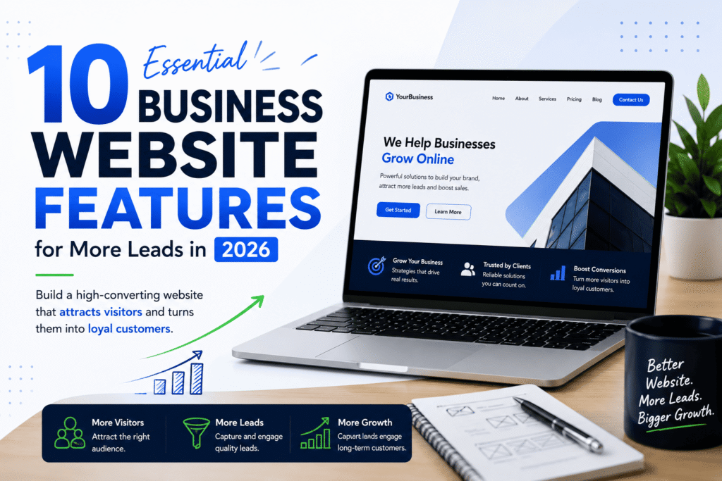 10 Essential Business Website Features for More Leads in 2026
