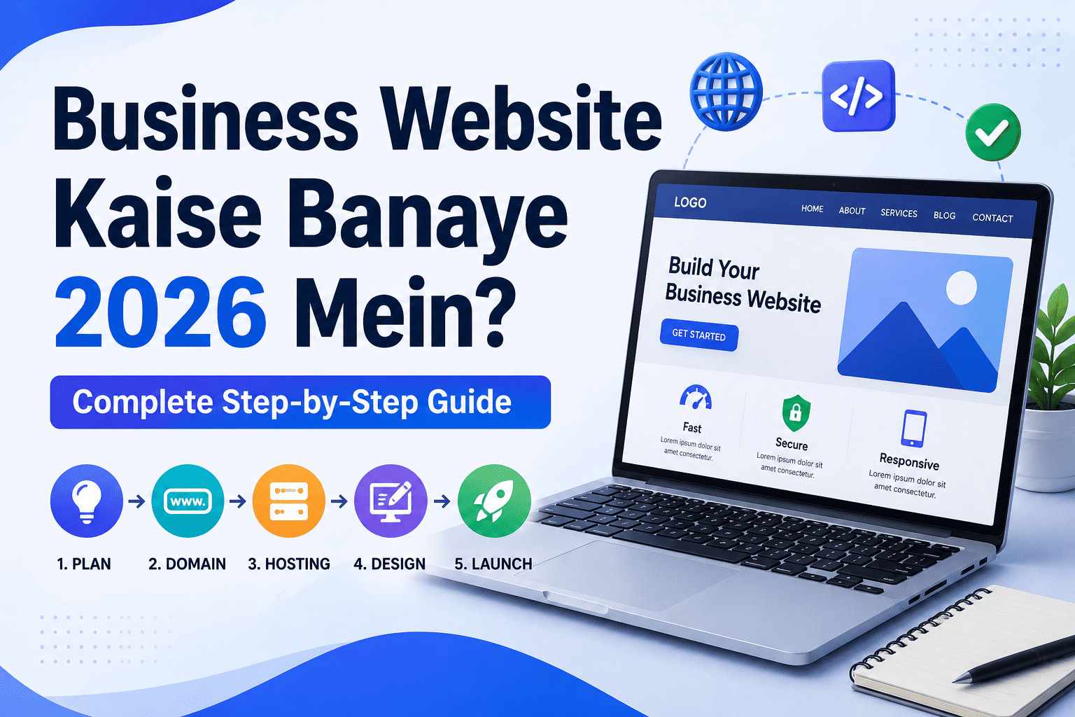 Business Website Kaise Banaye 2026 Mein? Complete Step-by-Step Guide