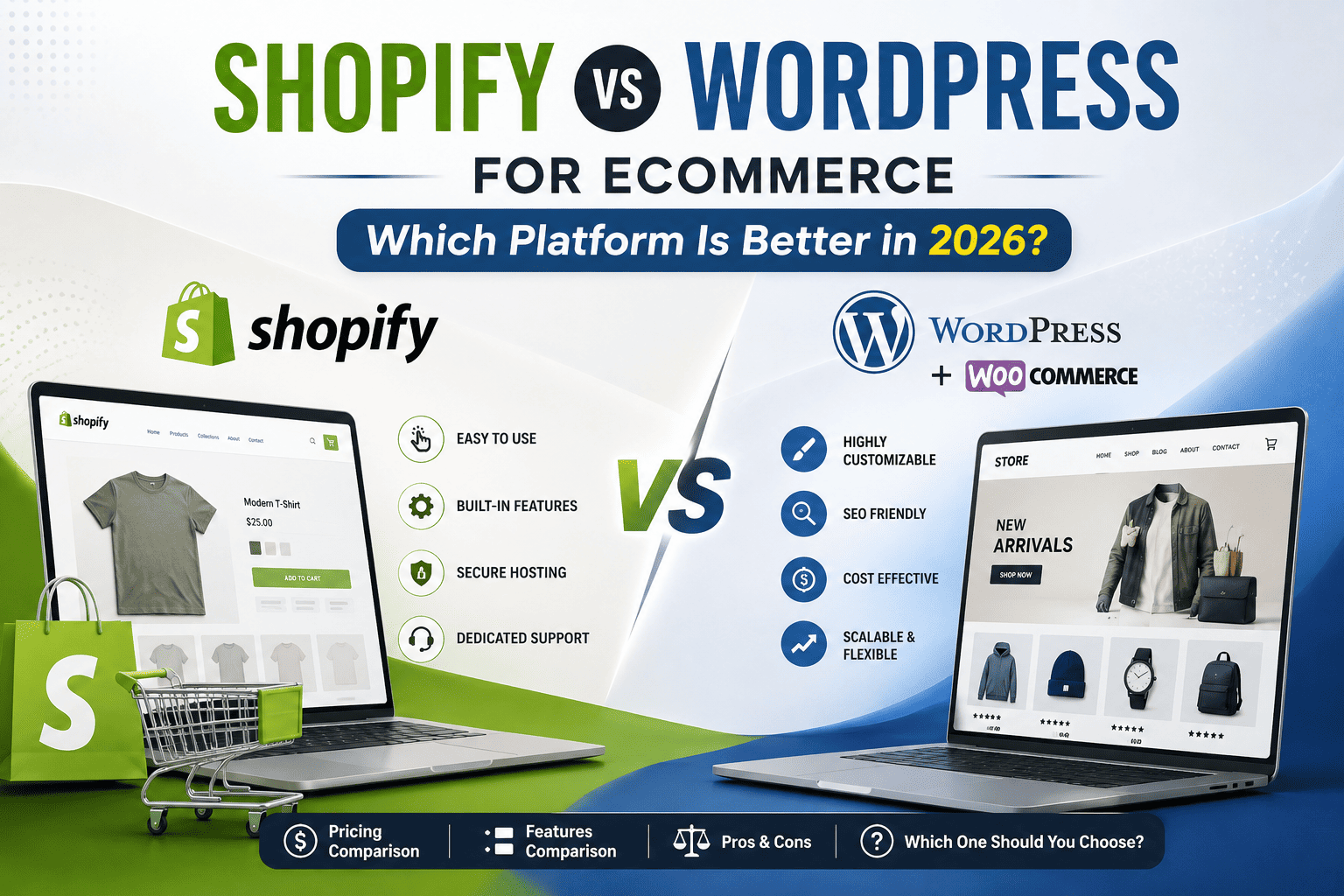 Shopify vs WordPress for Ecommerce: Which Platform Is Better in 2026?